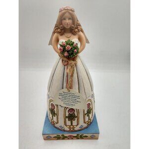 Jim Shore Bride Figurine "From This Day Forward" Handcrafted Resin 8.5" Tall Hea